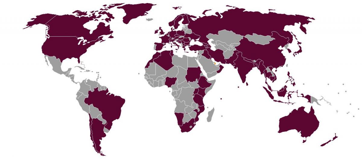 qatar airlines destinos mapa