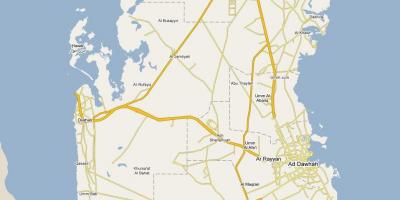 Mapa de qatar