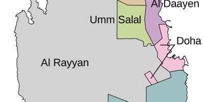 Mapa de qatar municipio 